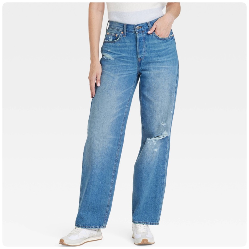 NEW Universal Thread 90s Baggy Distressed Jeans